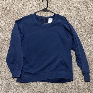 J. Crew Classic Blue Crewneck Top